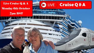 Join Us For Live Cruise Q & A # 34 as we celebrate a birthday and look forward to our next adventure