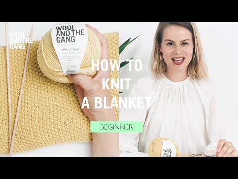 How to Knit: Step by Step Baby Blanket (Free Pattern)