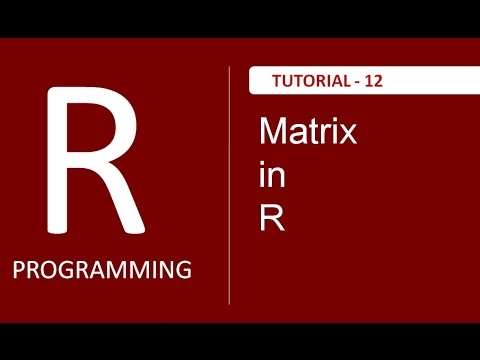 Introduction to Matrix in R Programming Tutorial 12
