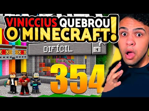 CRIANDO O MODO PACÍFICO NO MINECRAFT - EM BUSCA DA CASA AUTOMÁTICA #354 @viniccius13  FLYPITOS REACT