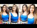Indian TV Actress Hiba Nawab Flaunts Curvy Bold Body In Sexy Sports Bra Outfit Look