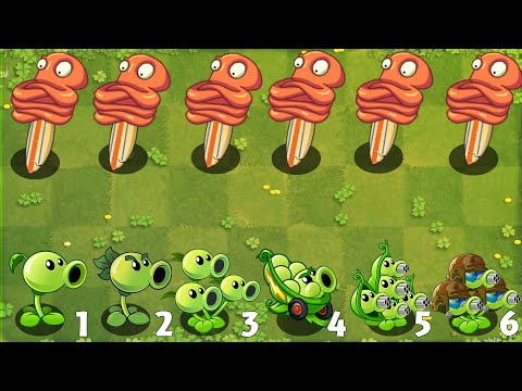 PvZ 2 Challenge - All Plants Use 1 Plant Food VS 999 Octopus & Surfboard - Who 's Strongest Plant ？