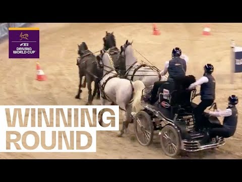 Koos de Ronde takes the win on home soil! | Winning Round | FEI Driving World Cup™ Maastricht