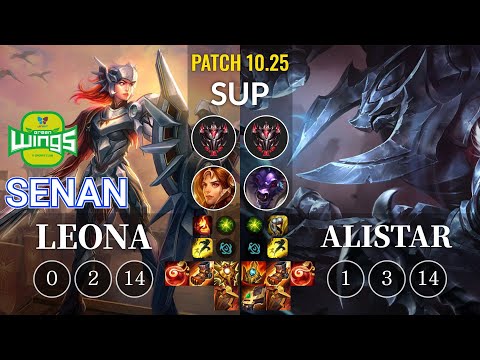 JAG Senan Leona vs Alistar Sup - KR Patch 10.25