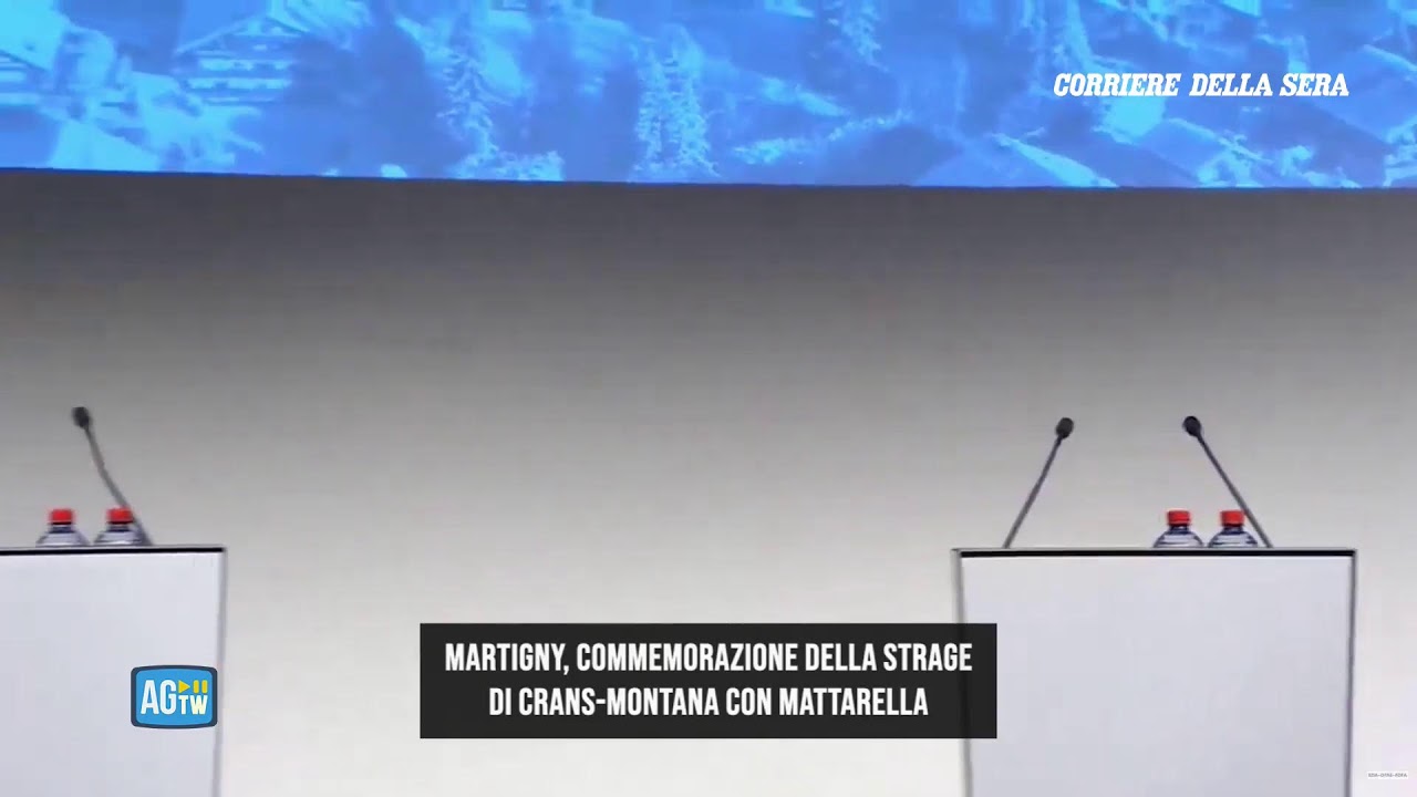 La cerimonia di commemorazione della strage di Crans-Montana