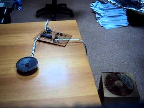 homemade Metal Detector - desined by me - microcontroller pules inductor Video