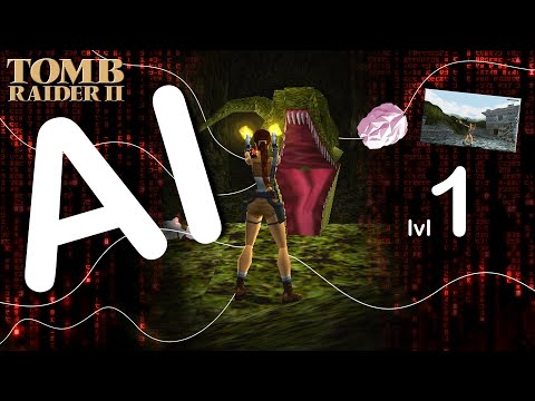 Self-Aware Lara Croft Plays Tomb Raider 2 - Level 1 - The Great Wall