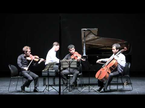 Quarteto Miranda plays Brahms Piano Quartet 4th mov