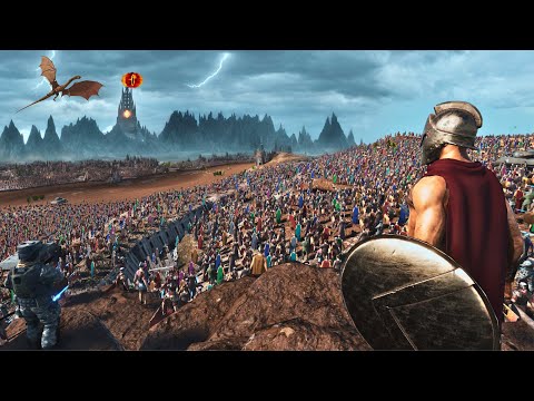 TWO DEMONIC ARMIES HAVE SURROUNDED THE SPECIAL FORCES IN MORDOR - Epic Battle Simulator 2 - UEBS 2