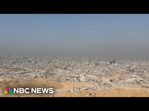 Rare look inside devastated Gaza neighborhood