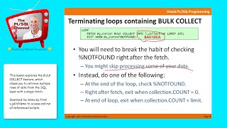 BLK2: Get Data Faster with BULK COLLECT (PL/SQL Channel)