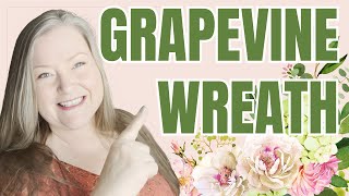 Grapevine Wreath DIY ~ Beautiful Floral Grapevine Wreath ~ A Great Gift Idea For Mother's Day
