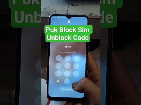 How To Puk Block Sim Unblock | #shorts