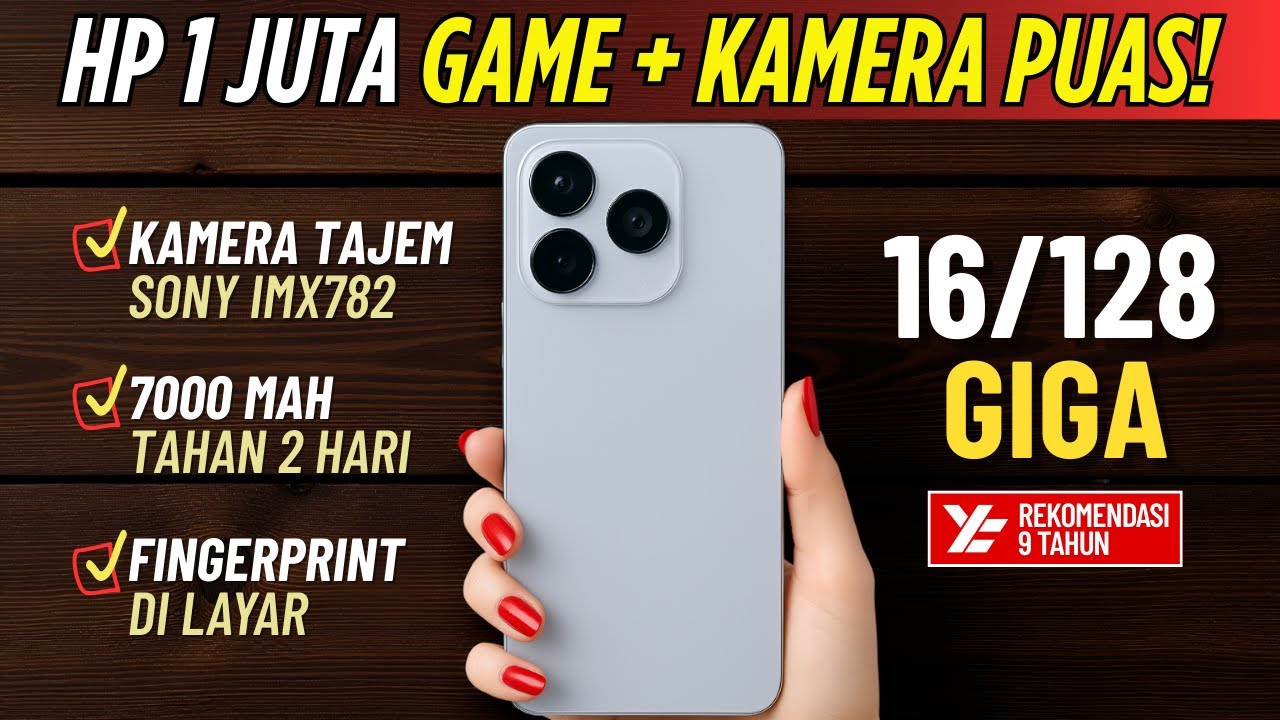 Paket Komplit‼️ 5 HP DI BAWAH 2 JUTA [GAMING + KAMERA] TERBAIK 2025