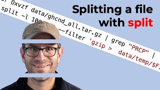 How to split files from the command line and integrate bash and R scripts (CC252)