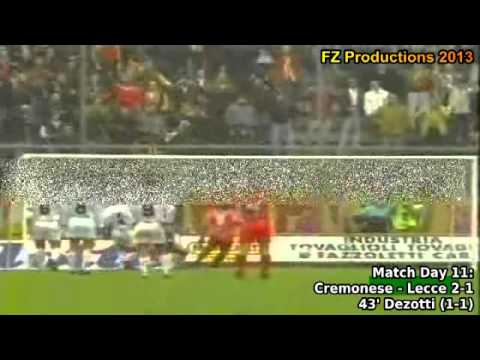 Serie A 1993-1994, day 11 Cremonese - Lecce 2-1 (Dezotti goal)
