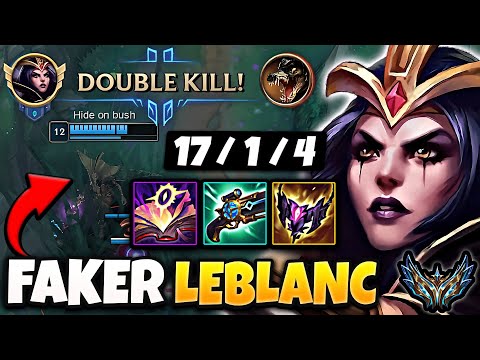 T1 Faker Leblanc MID vs Karma - Korea Challenger Patch 14.5 ✅