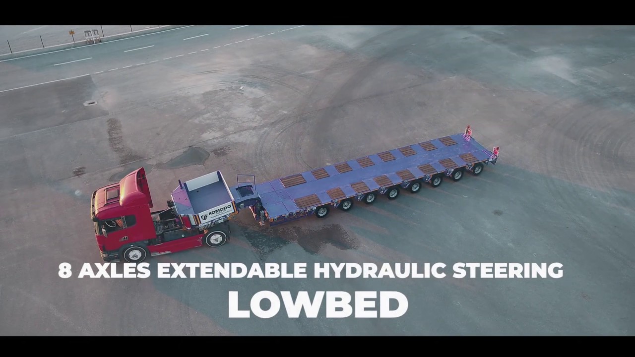 8 Axles Extendable Hydraulic Steering