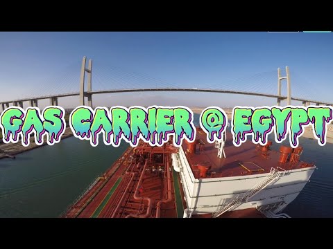 SUEZ CANAL TRANSIT GAS BOAT(rustoceanmototravel)