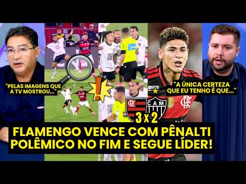 POLÊMICA ENORME! “Pra mim, esse PÊNALTI pro FLAMENGO…” OLHA esse DEBATE após 3 a 2 no ATLÉTICO-MG