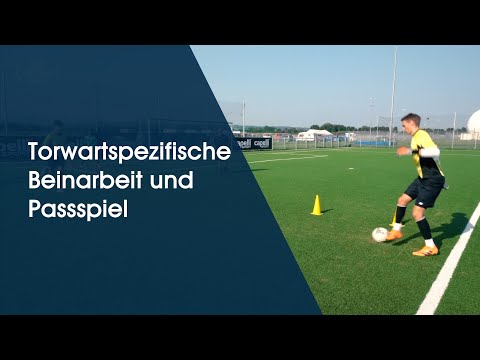 Torwartspezifische Beinarbeit und Passspiel Teil 1 - Torwarttraining am Deutschen Fußball Internat