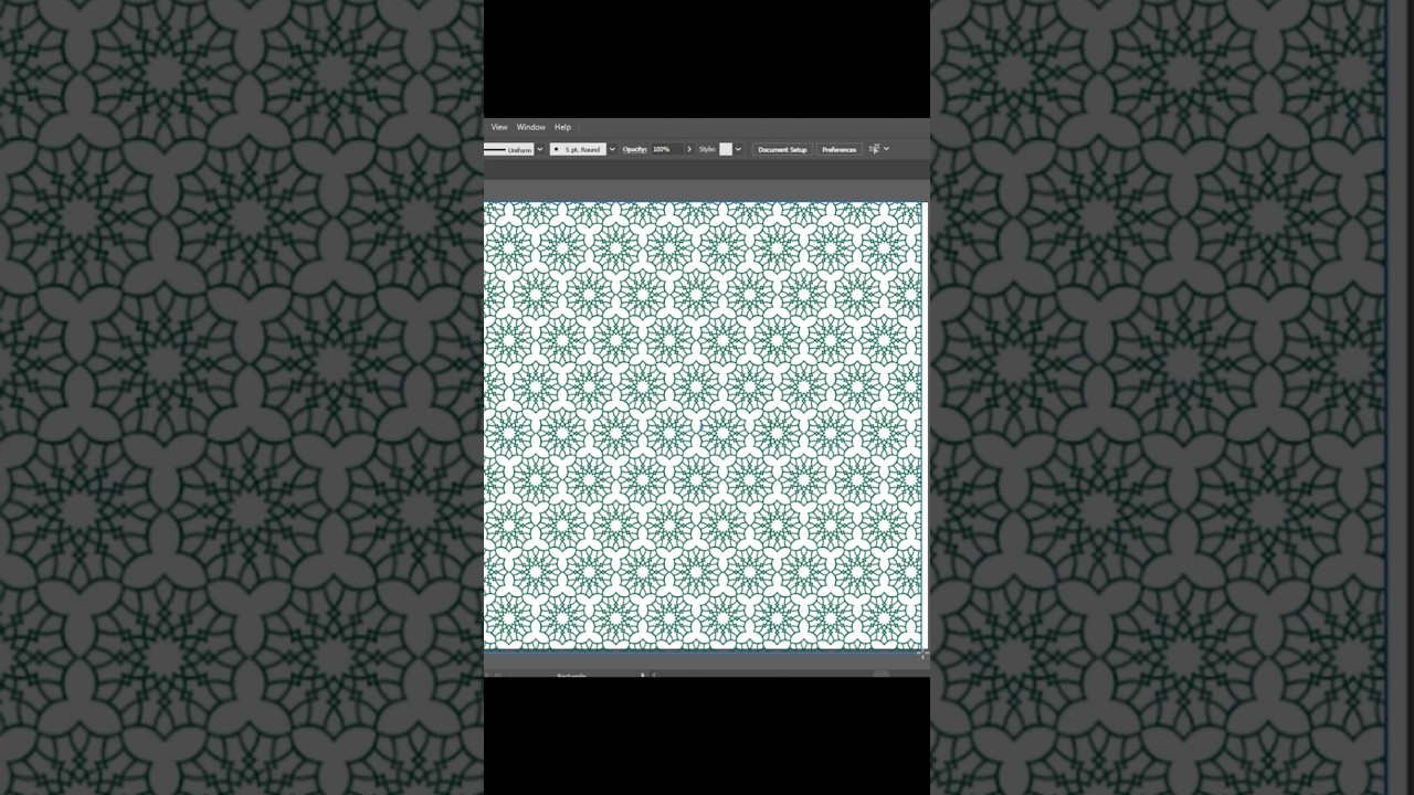 Islamic pattern in Adobe #Illustrator Day 1/5 #adobeillustrator #design