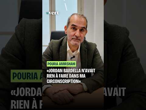 Pouria Amirshahi, député écologiste : «Jordan Bardella n’avait rien à faire dans ma circonscription»