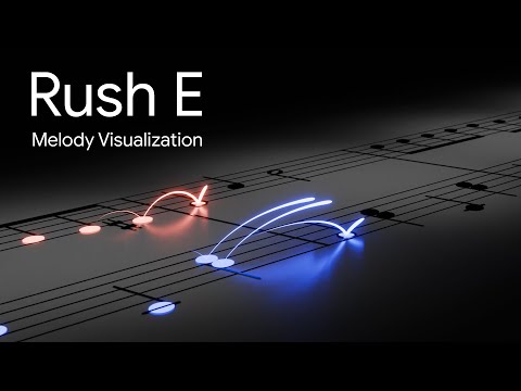 Rush E: Melody Visualisation (inspired by @Polyfjord )