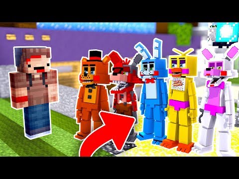 BASE VS FNAF 2 ANIMATRONIC APOCALYPSE - MINECRAFT TROLL + ROLEPLAY