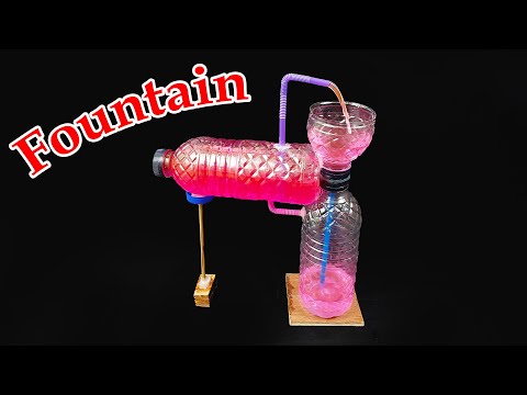 DIY Water Fountain Without Electricity At Home From Discarded Plastic Bottle