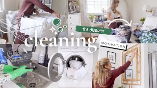 CLEANING MOTIVATION! NEW Apartment clean with me! RESET Deep cleaning motivation!