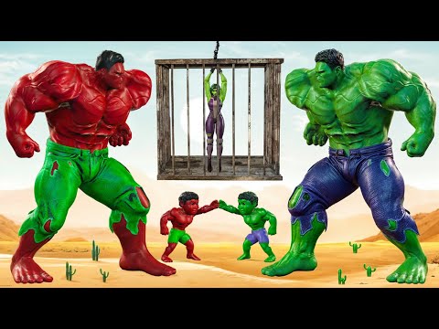 Rescue SUPERHEROES HULK Family Vs HULK Red: Who Is The King Of Super Heroes ? | LIVE ACTION STORY