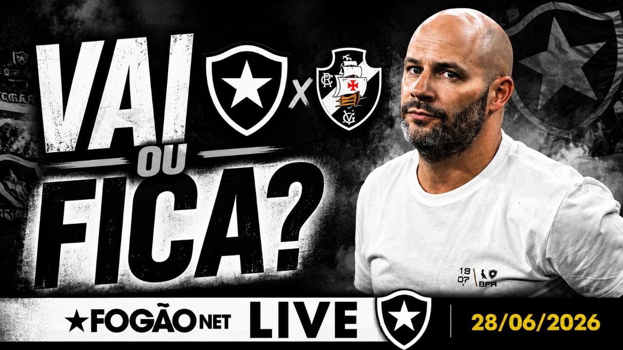 LIVE | Botafogo monitora situação do treinador e está preparado para qualquer situação