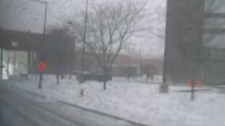 preview picture of video 'Snipit Series:  Winter 2007 #38 Belmont Bus ride to  WRTA Station'