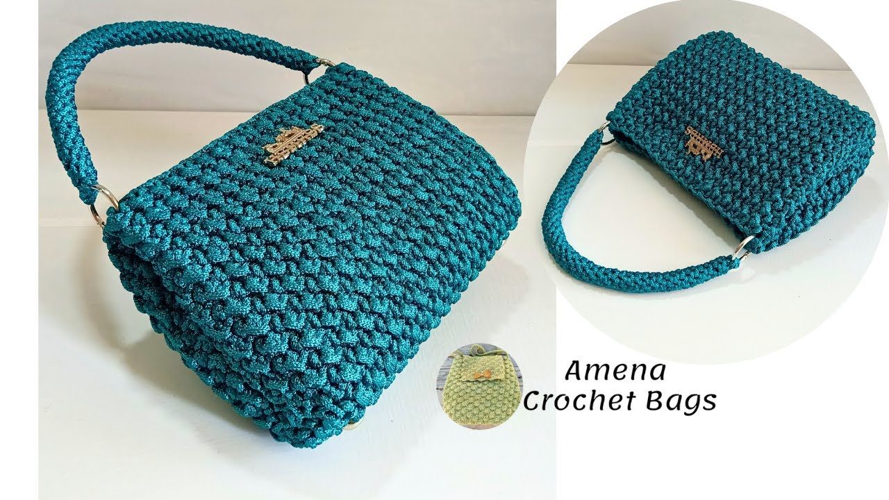 Crochet bag with an attractive design and easy to make