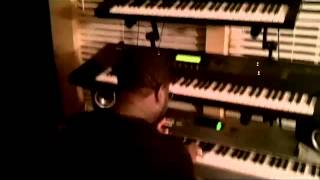Kelly Jo Connect with Roger Ryan laying down some keyboards.MOV