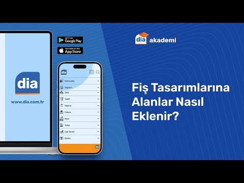 DİA'da Fiş Tasarımlarına Alanlar Nasıl Eklenir?