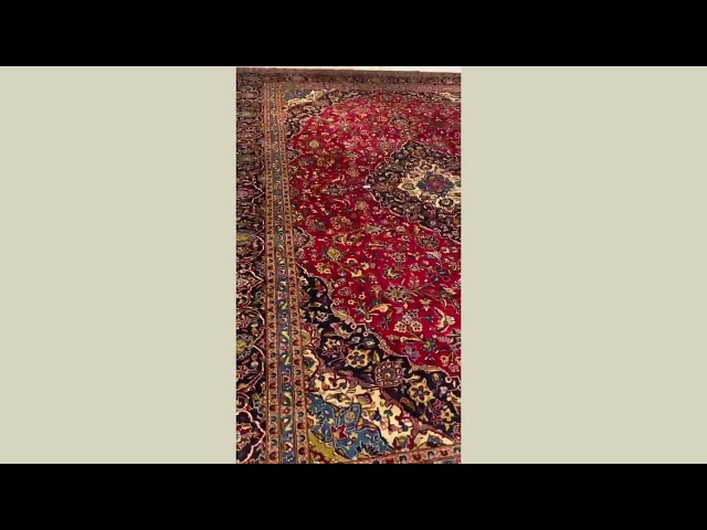 سجاد ايراني كاشان - صناعة و نسيج يدوي | مقاس: 2.9x...