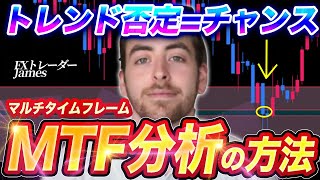 【海外FX手法】マルチタイムフレーム分析が苦手な人へ。海外プロが教えるエントリーポイント丸わかり法を徹底解剖！【FX チャート】【FX やり方】