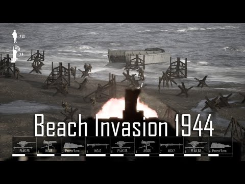 Beach Invasion 1944 - First Few Mins Gameplay
