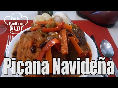 PICANA NAVIDEÑA DELICIOSA Y FÁCIL DE HACER (Preparación Boliviana) Receta de Familia - 6 a 8 Platos