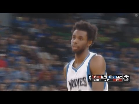 Andrew Wiggins Full Highlights 35 Points 11/17/2016 76ers @ Timberwolves Unstoppable!