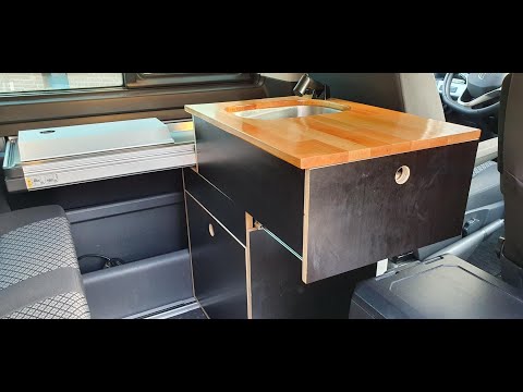 T6.1 Beach - Edler DIY Küchenblock - passend für die ausklappbare Miniküche