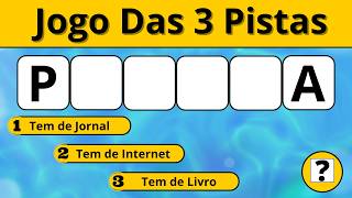 QUIZ - Jogo Das 3 Pistas Para Desafiar Sua Mente #jogodas3pistas #quiz #qualéapalavra