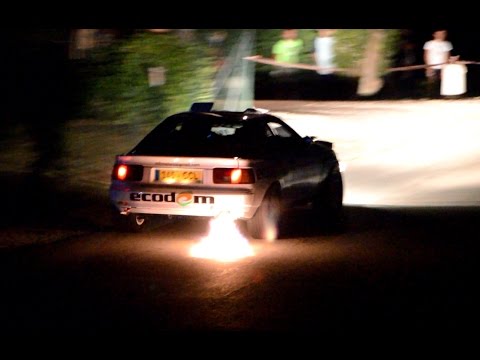 Flames & powerslides in the night - Rally Circuito di Cremona