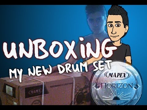 UNBOXING MY NEW MAPEX HORIZON DRUM SET