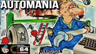 AUTOMANIA – Commodore 64 (1984) | Mikro-Gen’s Challenging Assembly Line Platformer