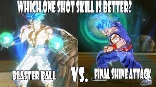 Xenoverse 2 Which One Shot Skill Is Best? Blaster Ball Vs. Final Shine Attack!