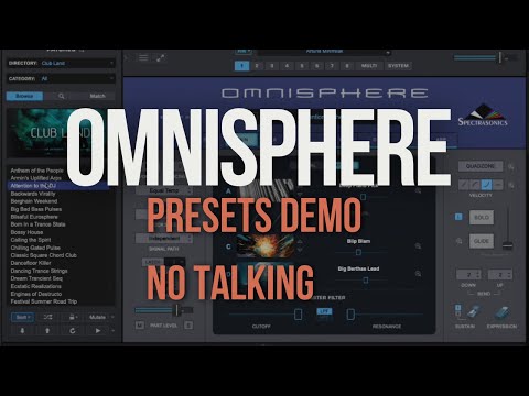 Omnisphere 3 presets demo - just sounds- no talking