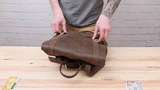 Рюкзак з ефектом старовини SHVIGEL13947 коричневий